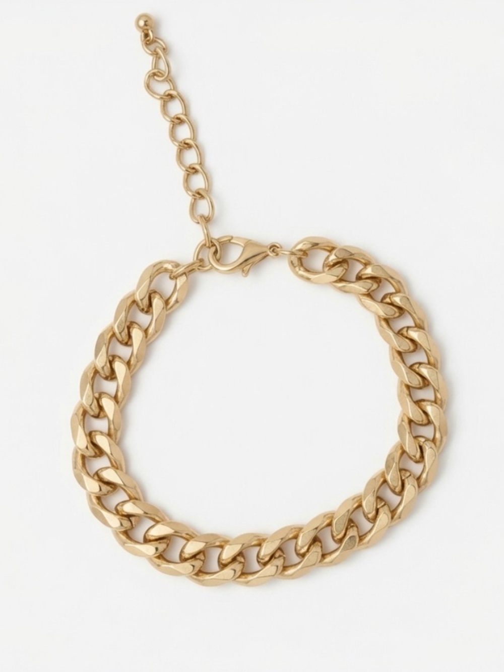 Gold-Tone Stainless Steel Curb Chain Bracelet ✨